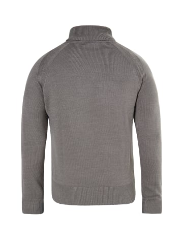 MO Herren Rollkragenpullover in Hellgrau Melange