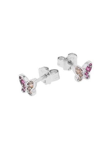 Tom Tailor Ohrstecker Silber 925, rhodiniert in pink