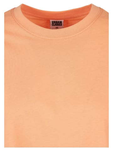 Urban Classics Cropped T-Shirts in papaya