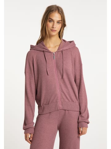 IZIA Damen Kapuzensweatjacke in Mauve
