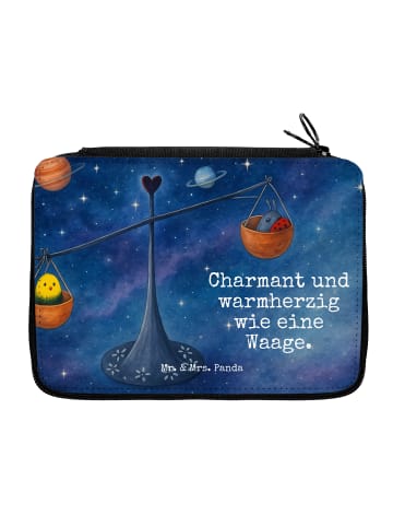 Mr. & Mrs. Panda Federmäppchen Sternzeichen Waage Design mit Spruch in Weiß