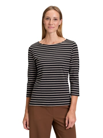 Betty Barclay Ringelshirt mit U-Boot-Ausschnitt in Black/Camel