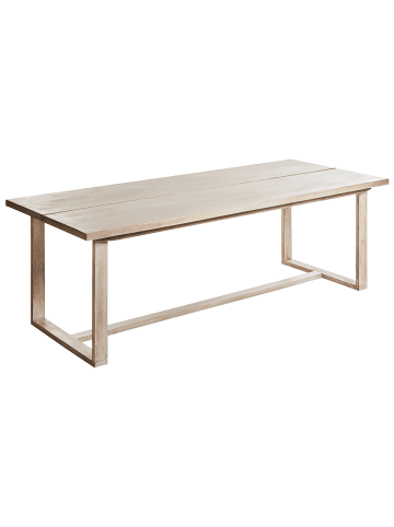 Beliani Gartentisch AZZANELLO in Braun - (W) 100 x (H) 75 x (L) 230 cm
