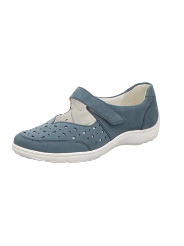 WALDLÄUFER Slipper bequem in blau