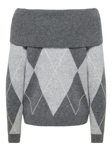 ONLY Strickpullover in Dark Grey Melange