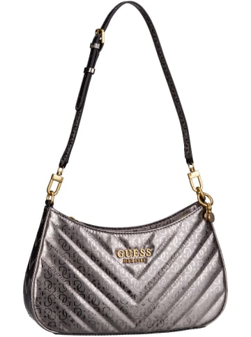 Guess Abendtasche Jania Top Zip Shoulder Bag in Pewter