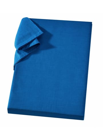 Carpe Sonno Linon Betttuch in Blau