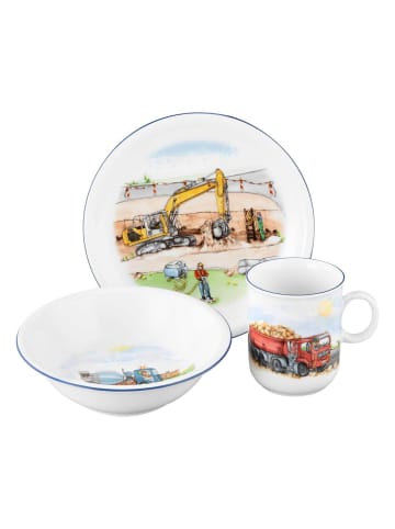 Seltmann Weiden Kindergeschirr Set Compact Auf der Baustelle in Bunt in bunt