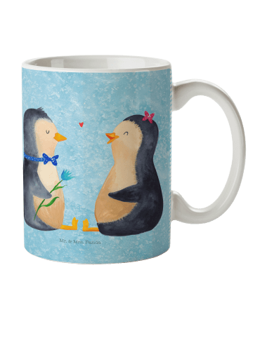 Mr. & Mrs. Panda Kinderpott Pinguin Pärchen ohne Spruch in Eisblau