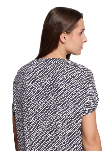 Betty Barclay Printshirt mit Gummizug in Dark Blue/Beige