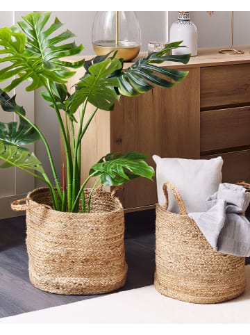 Beliani 2er-Set Wäschekörbe KAELLA in Beige