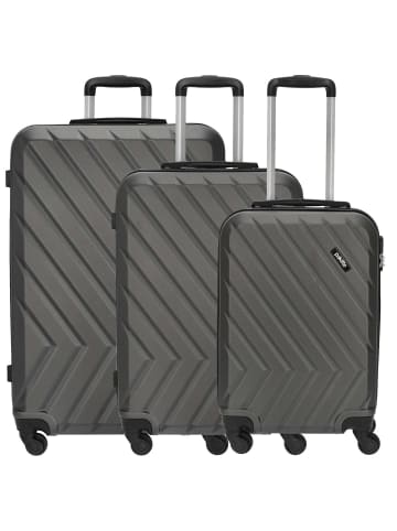 PAKLITE Quick Trolley Set 3tlg. (grau/anthrazit) in grau/anthrazit