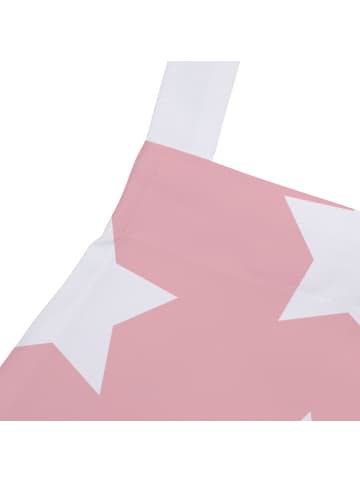 Mr. & Mrs. Panda Schürze Einhorn Sekt mit Spruch in Rot Pastell