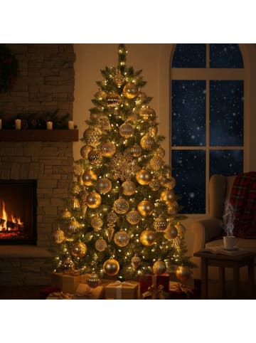 Home&Styling Collection Set Weihnachtsschmuck, 57 Stück in Gold, (B) 21 x (H) 37 x (L) 21 cm