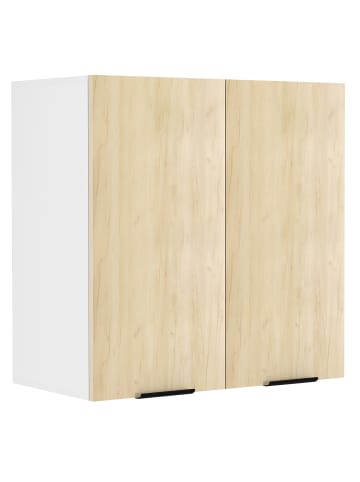 VCM  Küchenschrank B. 60 cm Hängeschrank Küche Fasola in Weiß / Honig-Eiche