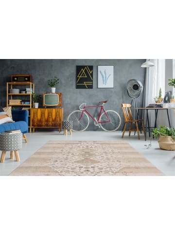 Arte Espina Kurzflor Teppich Baroque 112 in beige - rechteckig