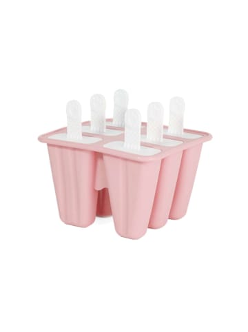 Intirilife Silikon Eisform mit 6 Mulden in Rosa