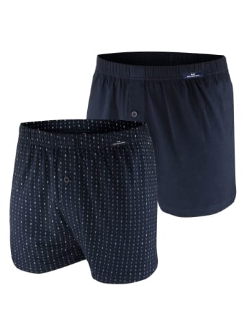 Götzburg Boxershorts 2er Pack in navy gemustert