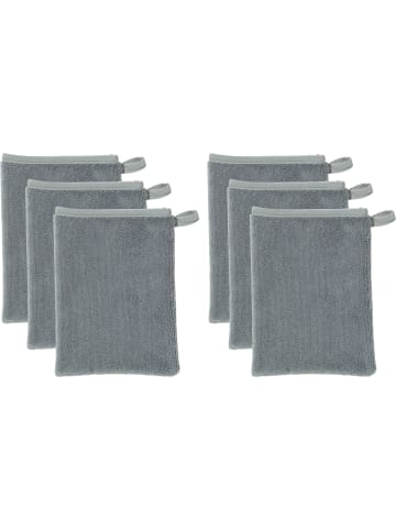 Erwin Müller Frottier Abschminkhandschuh 6er-Pack in grau