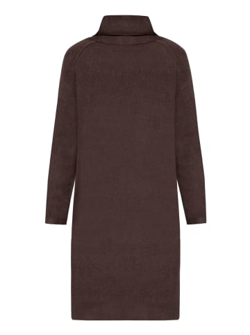 CARTOON Strickkleid mit Turtle Neck in Braun