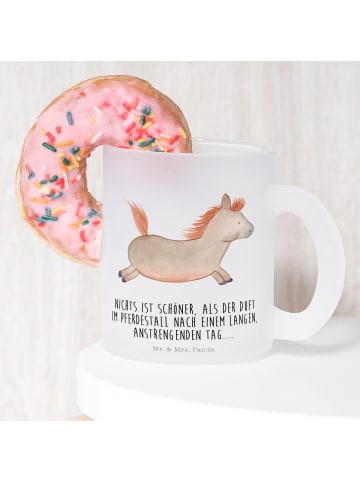 Mr. & Mrs. Panda Tee Tasse Pferd Springen mit Spruch in Transparent