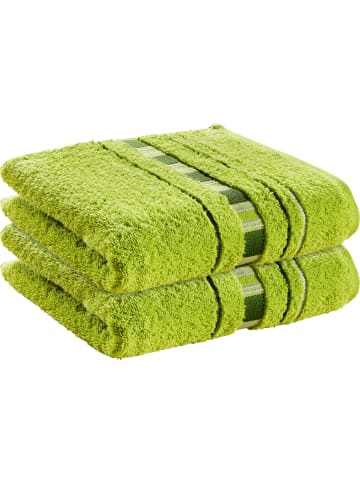 Erwin Müller Frottier Handtuch 2er-Pack Achern in grün