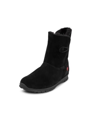 VITAFORM Veloursleder & Doubleface Stiefeletten in schwarz