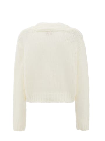 myMo Damen Sweater in WOLLWEISS