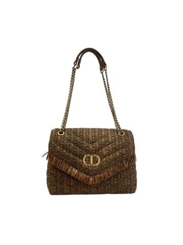 Twinset Braun Polypropylen Damen Umhänge- Tasche