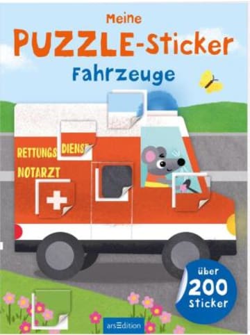 ars edition Buch - Meine Puzzle-Sticker - Fahrzeuge