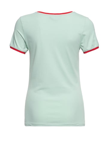 Queen Kerosin Queen Kerosin Contrast T-Shirt Deep in Texas in mint