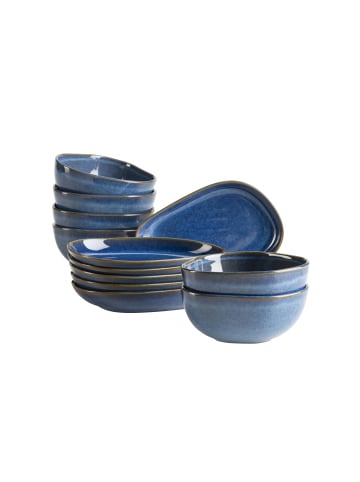 Mäser Snacking-Set, Steinzeug Cordelia in Königsblau