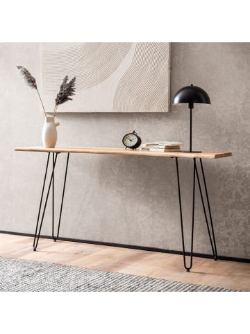 KADIMA DESIGN Konsolentisch 150x36x75 cm Massivholz Baumkante Anrichte Flur,