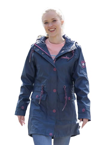 SCHIETWETTER Regenjacke Parka in navy fuchsia