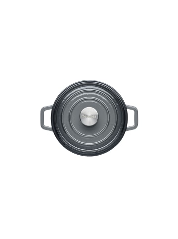 Berndes Bräter/Kochtopf rund, Gusseisen- b.iron in schwarz/grau