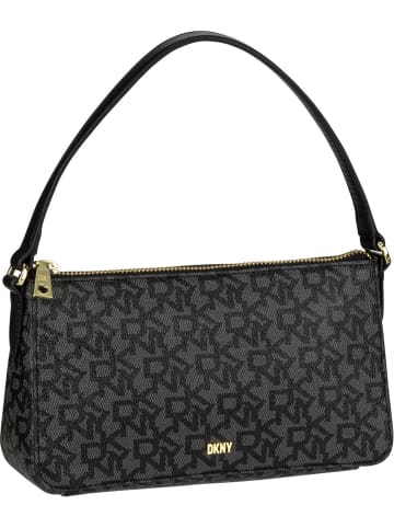 DKNY Handtasche Irina Top Zip Demi Logo in Black/Black