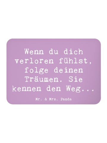 Mr. & Mrs. Panda Magnet Spruch Selbstzweifel und Träume mit Spruch in Lavendeltraum