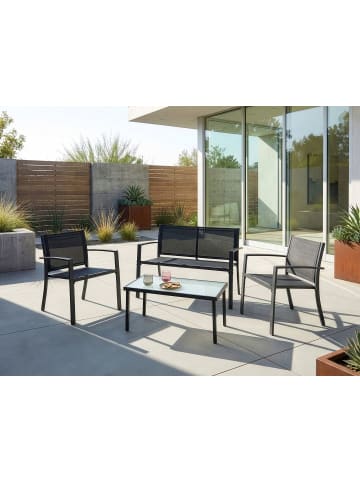Beliani 4-tlg Gartentisch Set TAVOLETO in Grau
