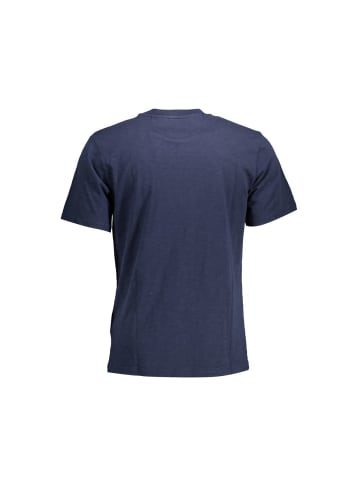 La Martina Blaues Baumwoll-T-Shirt