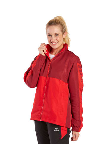 erima Six Wings Jacke mit abnehmbaren Ärmeln in rot/bordeaux