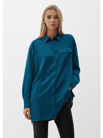 QS Bluse langarm in Petrol