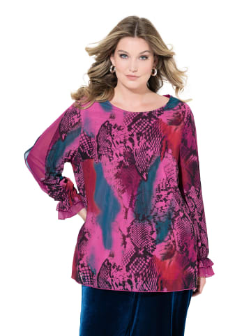 MIAMODA Bluse in dunkles petrol