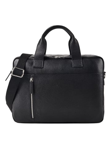 Strellson Kennington Aktentasche Leder 40 cm Laptopfach in black