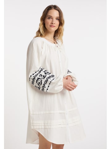 DreiMaster Vintage Oversized Kleid in Wollweiss