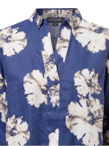 Franco Callegari Bluse in blau ecru - 0030