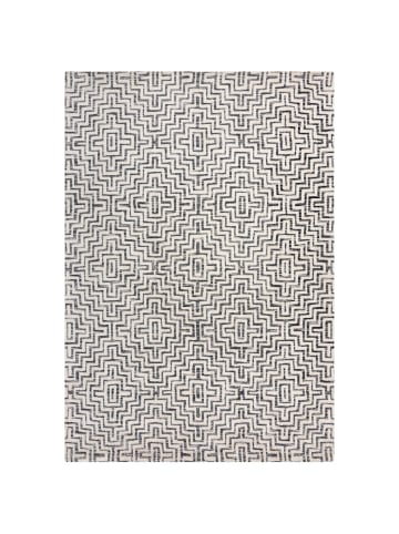 KADIMA DESIGN Teppich Kurzflor Zickzack Muster, Geometrisch, Wohnzimmer in Grau