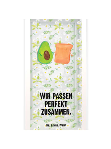 Mr. & Mrs. Panda Kerzenhalter Avocado Toast mit Spruch in Transparent