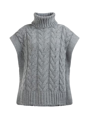 DreiMaster Damen Strickweste in DUNKELGRAU MELANGE