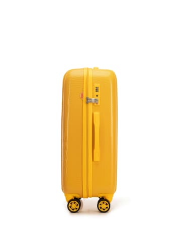 Wittchen Medium suitcase and cosmetic case in embossed in Yellow