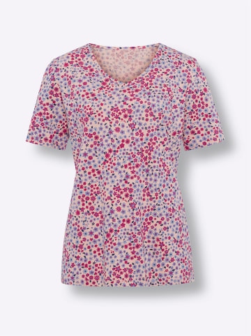 Sieh an! Kurzarmshirt in puder-erika-bedruckt